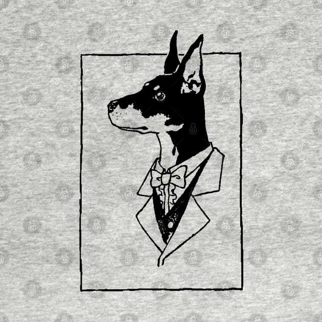 Dobermans Man Gentleman Blk by ebayson74@gmail.com